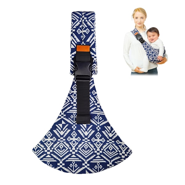 Bärsele för bebisar, Ny bärsele från nyfödd till småbarn, Portabel lättviktig halkfri höftsitsbärsele 4,5-13,6 kg (Blå Segelbåt) Blue Sailboat