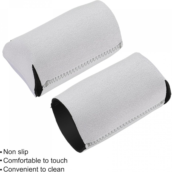 Kylmanschetter för burkar, isolerade hopfällbara neoprenöverdrag, för smala burkar och flaskor, svart 3-pack, (vit) white