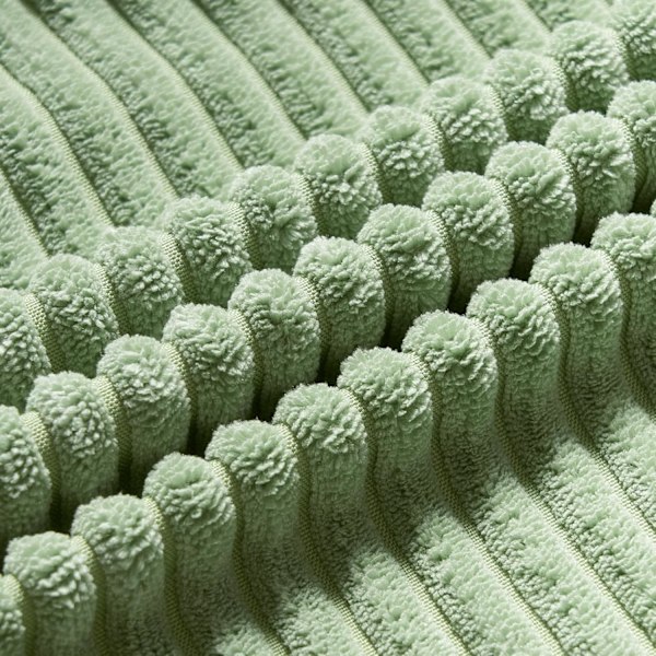 Kuddfodral 40 x 40 Matcha Grön i Andningsbar Manchester Mjukt Överdrag för Dekorativ Kudde Soffa Vardagsrum Sovrum Vuxen Bäddset om 2 Matcha Green