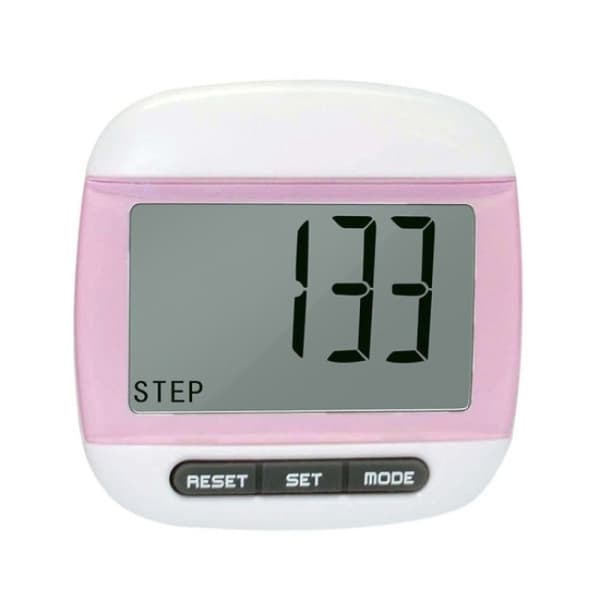 ROSA LCD skritteller skritt kilometer rosa