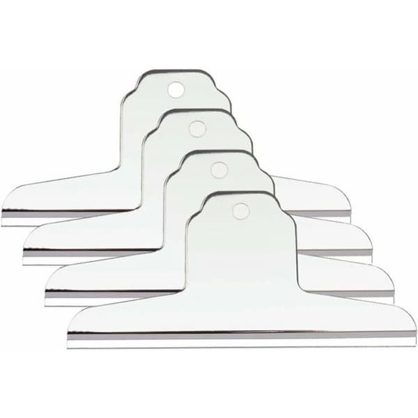 4 stk 12 cm ekstra brede klips, sølv rustfrie binders for