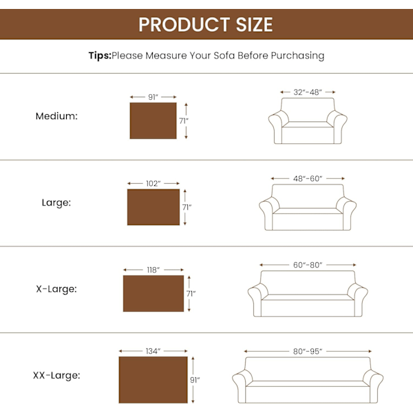Sektionssofföverdrag, Sofföverdrag för 3-sits soffa, Geometriskt Jacquardtyg Sofföverdrag (X-Large, 180x300 cm, Mörkgrå)