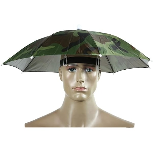 Camo Paraplyhatt Vandring Fiske Festivaler Utomhus Brolly