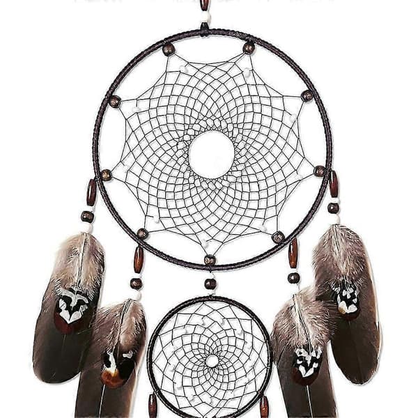 Drømmefanger Sort Vægkunst Stor Macrame Vægophæng Vindue jn