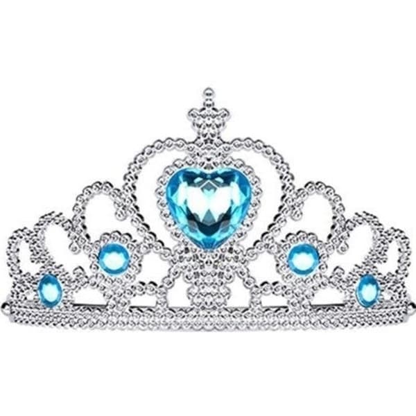 Elsa prinsessklänning + Tiara/Fläta/Handskar - Wellngs - 120 cl 120 cl