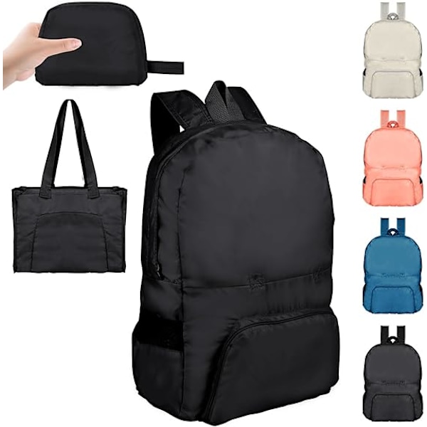 25L Superlätt Hopfällbar Liten Ryggsäck Vattenresistent Hållbar Unisex för Utomhuscamping Vandring Resor Promenader Cykling Shopping