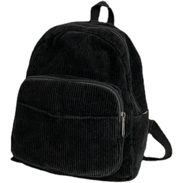 Liten Ryggsäck Handväska för Kvinnor Dam Ryggsäck Handväska för Kvinnor Mini Ryggsäck Handväska Estetisk Väska (Svart) black