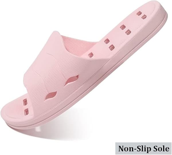 Duschsandaler med dräneringshål Snabbtorkande badrumstofflor