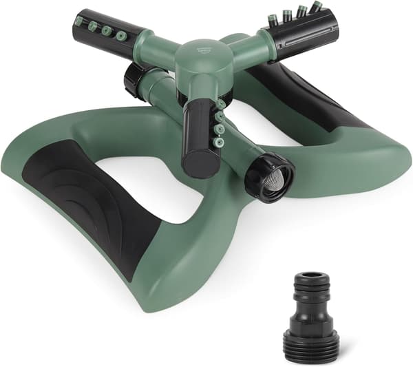 Basics Roterande Sprinkler för Trädgård, Grön, 1-pack