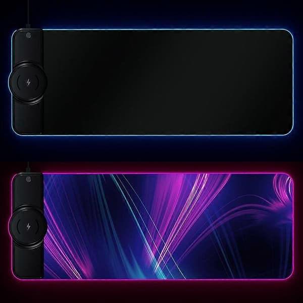 K9186 Multifunktionel RGB-musemåtte med trådløs oplader