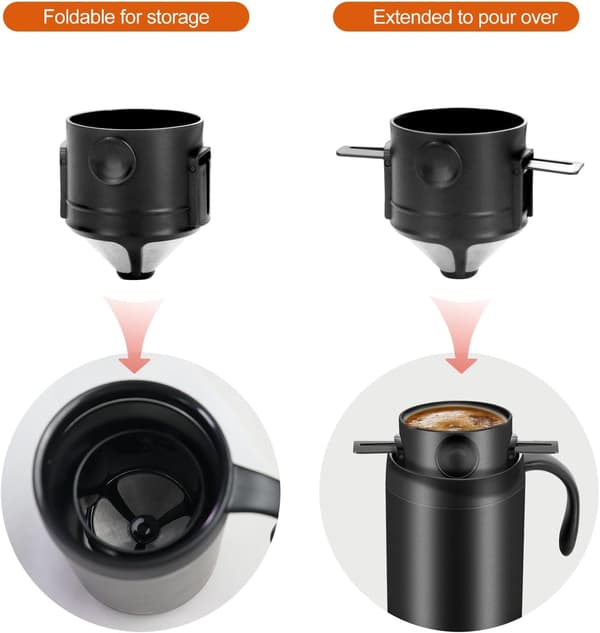 Kaffebryggesæt, bærbart kaffebryggesæt, perfekt til rejser og camping.