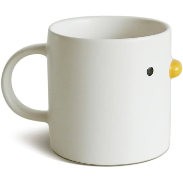 Söt Original Keramikmugg & Ankmugg & Kaffemugg & Kycklingmugg & Cappuccinomugg & 3D Ankmugg, Bästa Presenten till Vänner. (410ml)