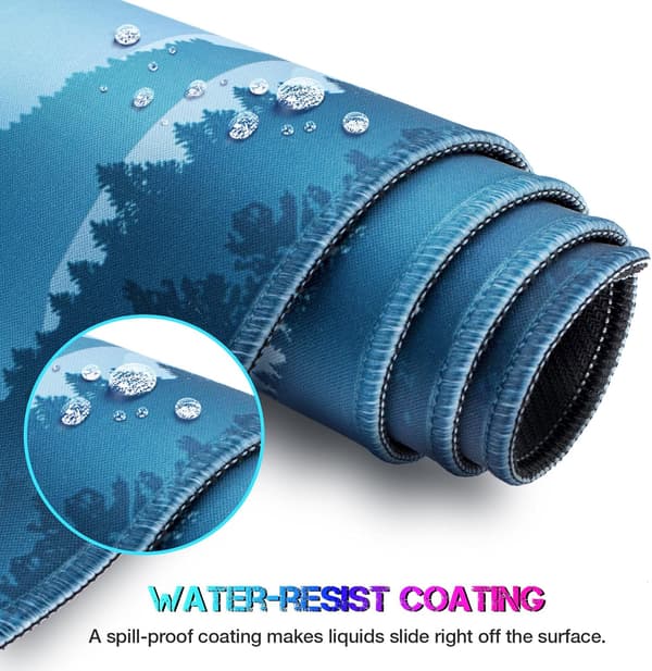 Musematte (800 * 300 * 3 MM) Musematte Skrivebordsmatte, Sydde Kanter Musematte, Sklisikker Gummibase
