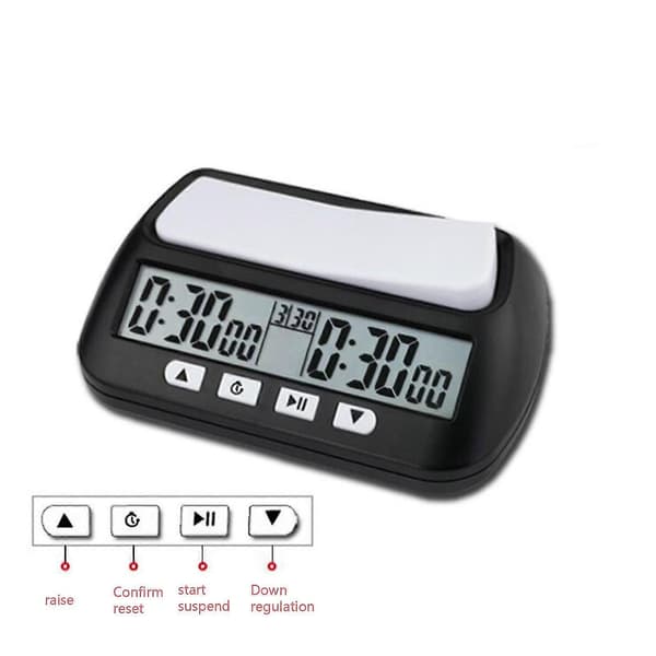 2024 Sjakk Basic Digitalt Sjakkur og Spilltimer, Klokke Digitalt Armbåndsur Timer