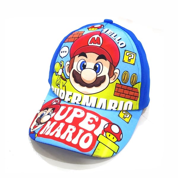 Super Mario Anime Tecknad Baseballkeps för barn Justerbar