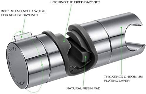 Utskiftbar Håndholdt Dusjhodeholder, Krom ABS Dusjhodeholder, 18-25MM Diameter Justerbar