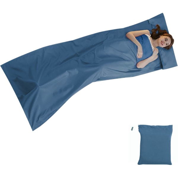 Reselakan, lättvikts reselakan sovsäck för camping och vandring, blå, 90X220cm Mysterious Blue 90*220cm