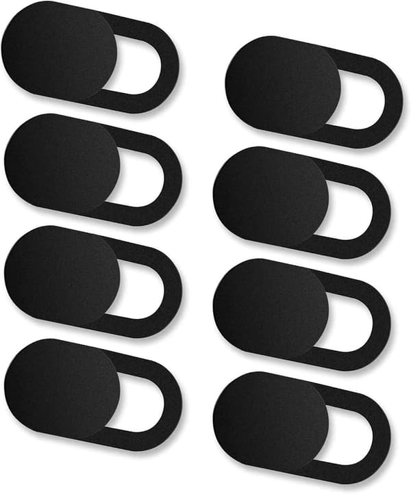 [8-pak] Privacy Webcam Cover Slider, 0 til MacBook, iPad, iPhone, Laptop, Desktop, PC, Tablet, Smartphone og mere