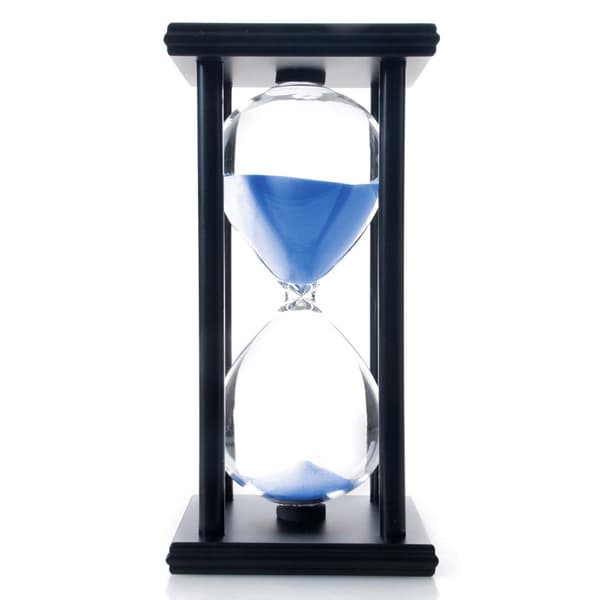 60 Minutters Timeglass, Sandtimer i Tre Blue