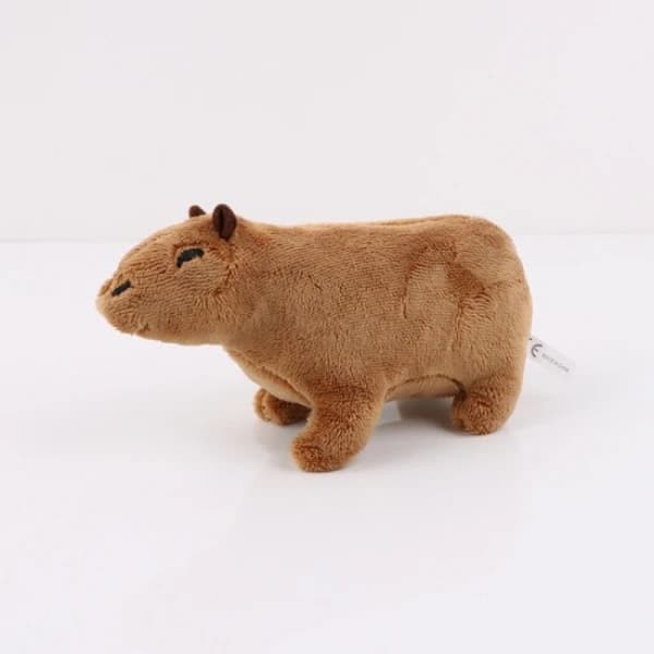 20 cm simulerad kapybara plyschdocka - brun