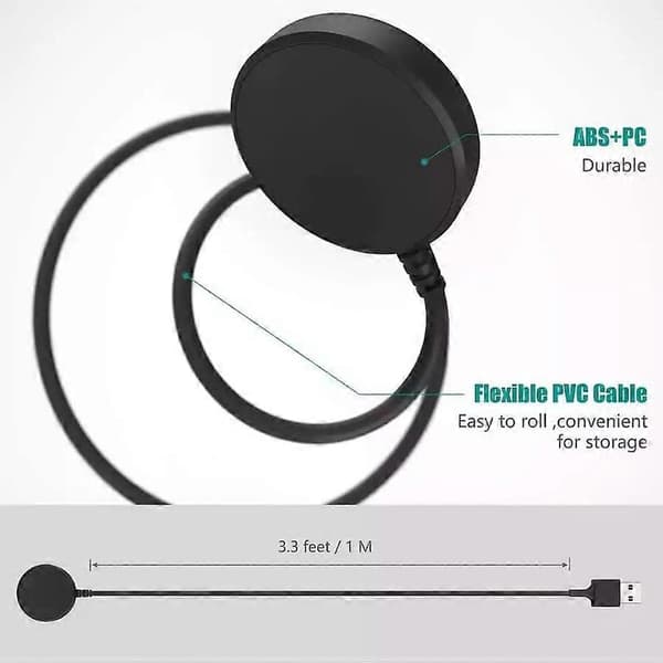 Apple Watch trådløs oplader (usb) (sort)