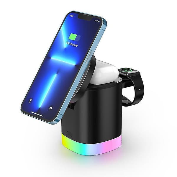 3-i-1 trådløs lader kompatibel med iPhone