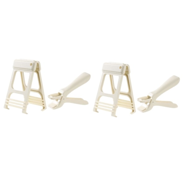 2 Set Antiskållningsskålklämma Halkfri Bordsartikellyftare Handhållen Tallrikslyftare -18.50X10.50X2.00CMx2st