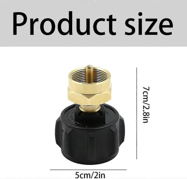 Camping Gasflaskeadapter Gasomdannelseshoved Dyseforbindelse