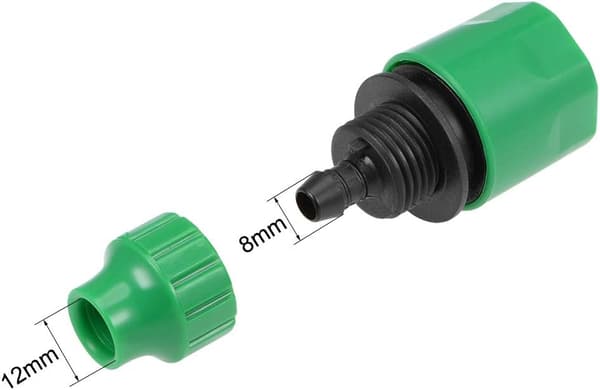 Hurtigkobling Slangeadapter Fitting 8mm Indvendig Diameter Slange Rør til Havevandingssystem 5 stk