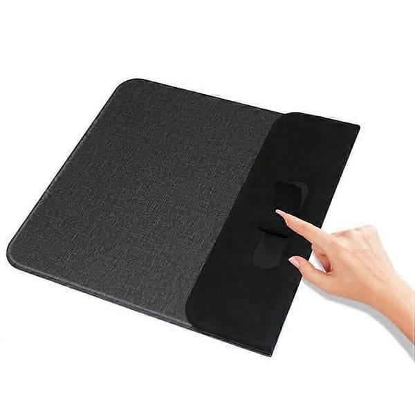 Trådløs Lade Musematte, Ergonomisk Musematte, Rask Qi Trådløs Lader Musematte Svart