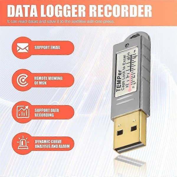 Usb Termometer Temperatur Sensor Datalogger Recorder För Pc xp Vista/7 JP