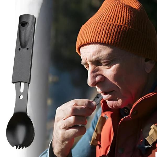 Multifunksjonell skjekniv Overlevelse, Camping, Utendørs Orange orange