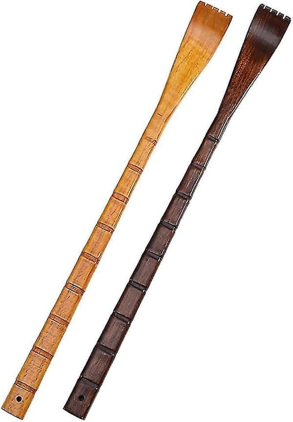 2-pak 48 cm bambus rygkradser, lang træ kropsmassager til afslapning