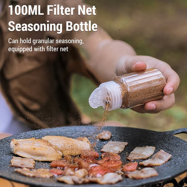 Bärbart Reskryddkit med 9 Flaskor och Väska - Oxford 600D - Perfekt för Camping och Grillning
