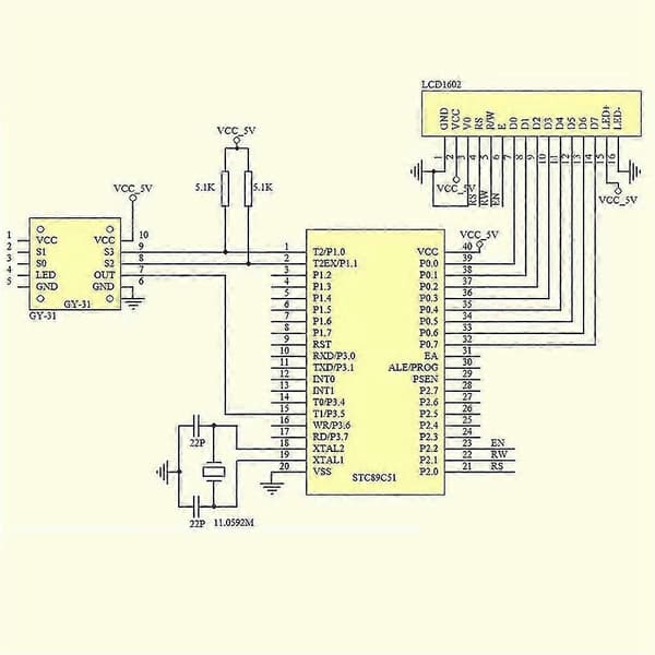 1 stk. Farvegenkendelsessensor TCS230 TCS3200 Farvesensor Farvegenkendelsesmodul til DIY-modul D js