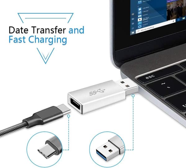 USB 3.0 - USB C -sovitin, USB 3.0 Type C Naaras - USB 3.0 A Uros -sovitin