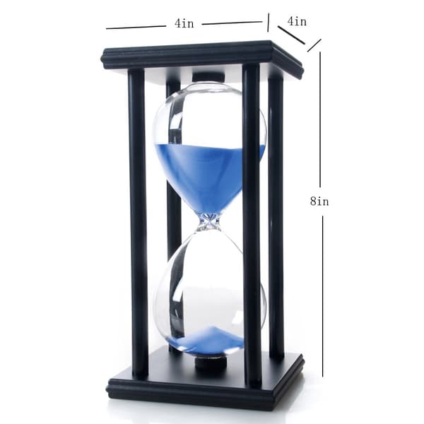 60 Minutters Timeglass, Sandtimer i Tre Blue