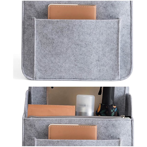 Filt Ryggsäcksorganiserare Mini Ryggsäck Organiseringsinsats Liten Väskavdelare för Ryggsäck Handväska Lätt Nylon Axelväska.S grå grey