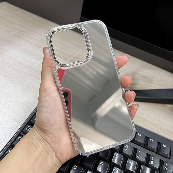 Fodral för iPhone 17 Pro Max Spegel Akryl Sminkspegel