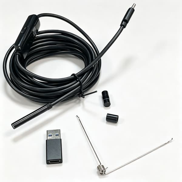 USB-C Endoskop til Android/Windows IP67 Vandtæt Sort 3,5m Sort Black 3.5m