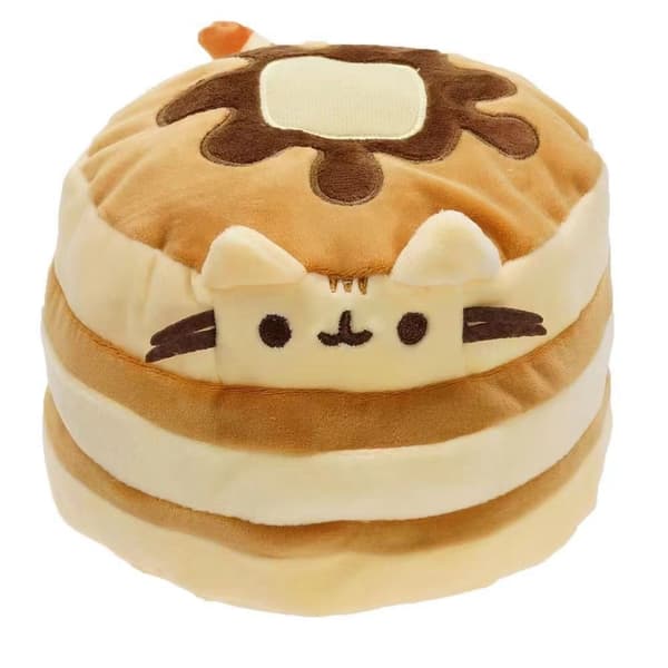 Fyldt dyr Buttet Kat Grå Kat Kage Sandwich Is Donut Pizza Hamburger Kat
