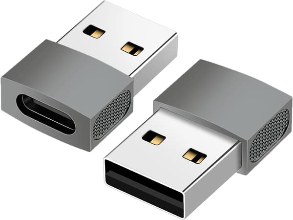 USB C til USB A Adapter til Laptops, Computere, Strømforsyninger og Mere