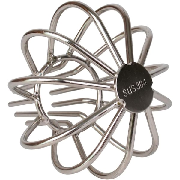 304 Rostfritt Stål Avlopp Utomhus Tak Anti-Blockeringslinje Lock Rund Golvnät Skydd Dränering Golvlinje Läckage Hängränna (2 tum) 2 inch