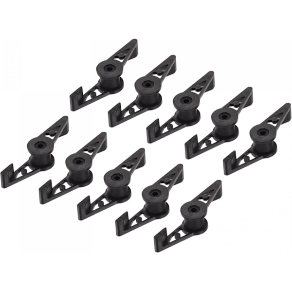 360 Graders Justerbara Växtböjningsklämmor, Plaststam Fixering Grenform Spänne, för Trädgårdsväxttillväxt, 40-pack, Svart black