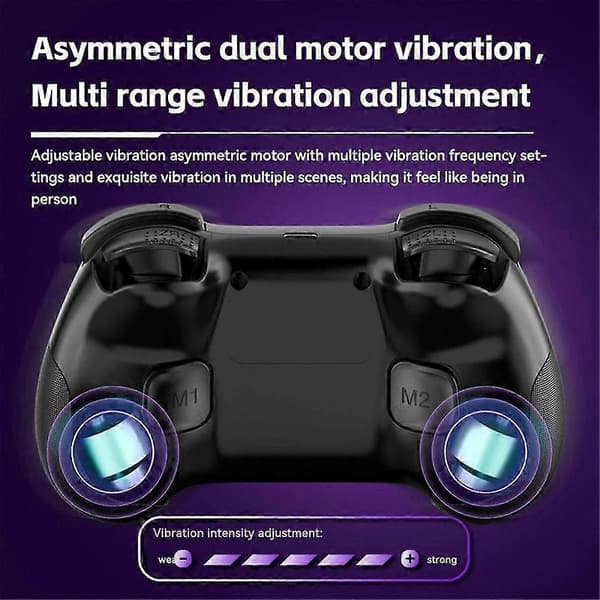 Trådløs spillkontroller Bluetooth 6-akset bevegelsessensor Turbo Programmerbar Joystick for Switch Stea JN