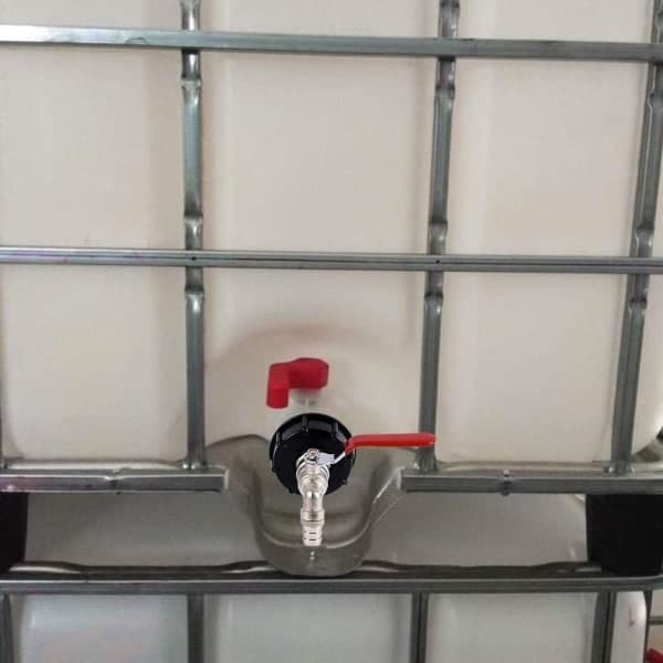IBC Tankadapter S60X6 Erstatningsventil Kobling 1/2\" Slange