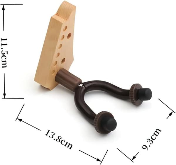 1-pack Gitarrhängare i Trä för Väggmontering, Gitarrställ för 1 Gitarr, Gitarrvägghängare för Basgitarr Ukulele och Elgitarr Ukulele 1