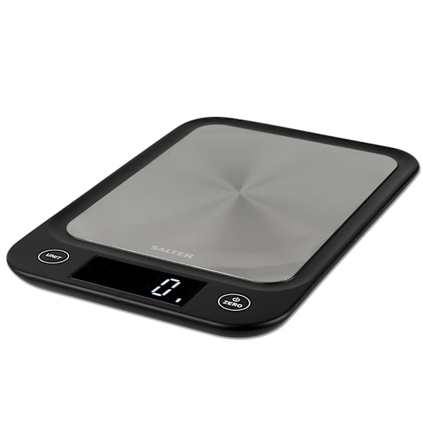 Kompakt Digital Köksvåg - 5 kg Kapacitet, Slimmad Design Bak- och Matlagningsvåg, Rostfri Stålplattform, LCD-Display, Batterier Ingår