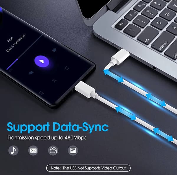 Samsung S22 Hurtigoplader - 3 METER - USB-C til USB-C - SORT sort black