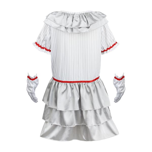 Clowndräkt för flickor Halloween Läskig clowndräkt - M M